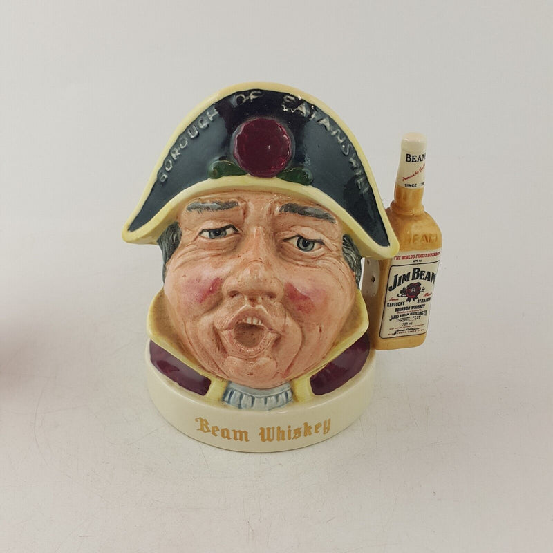 Royal Doulton Character Liquor Flasks Town Crier Toby Jug - 8612 RD