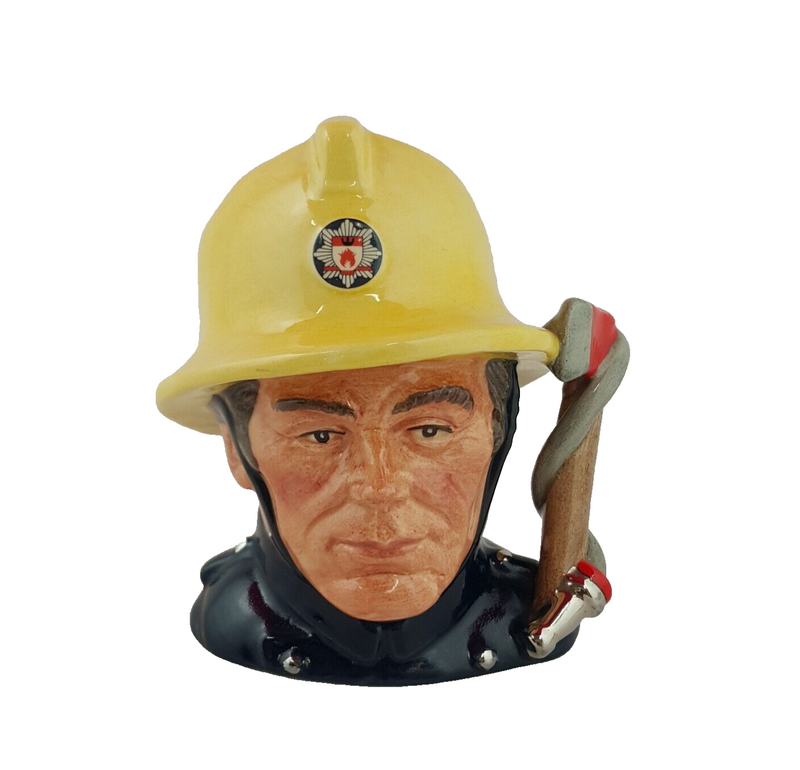 Royal Doulton Small Character Jug D6839 - The Fireman - RD 6682