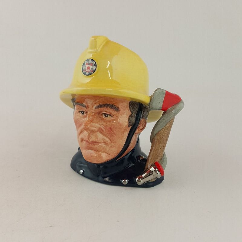 Royal Doulton Small Character Jug D6839 - The Fireman - RD 6682