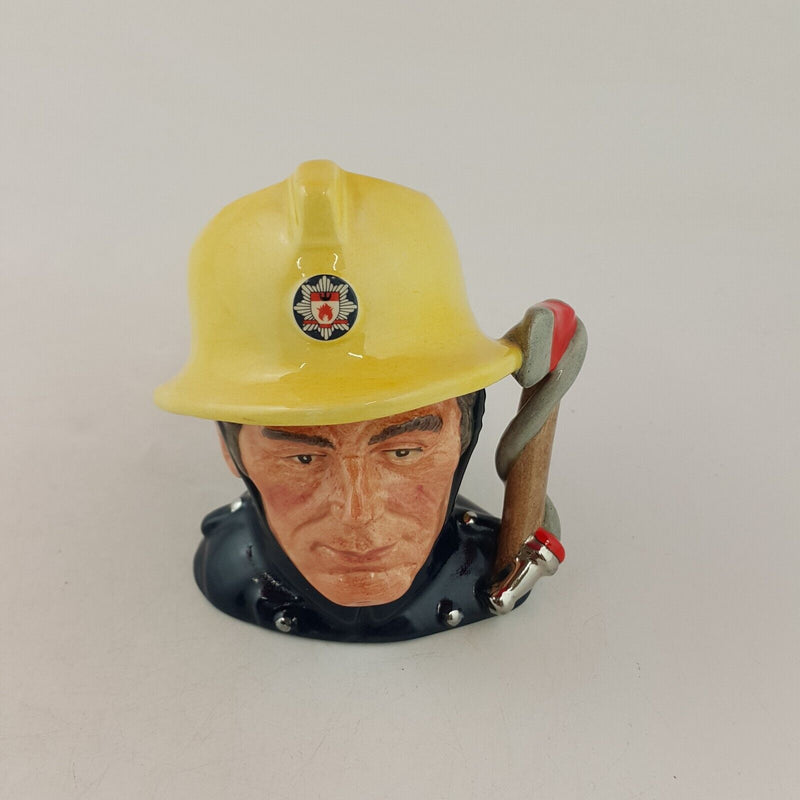 Royal Doulton Small Character Jug D6839 - The Fireman - RD 6682