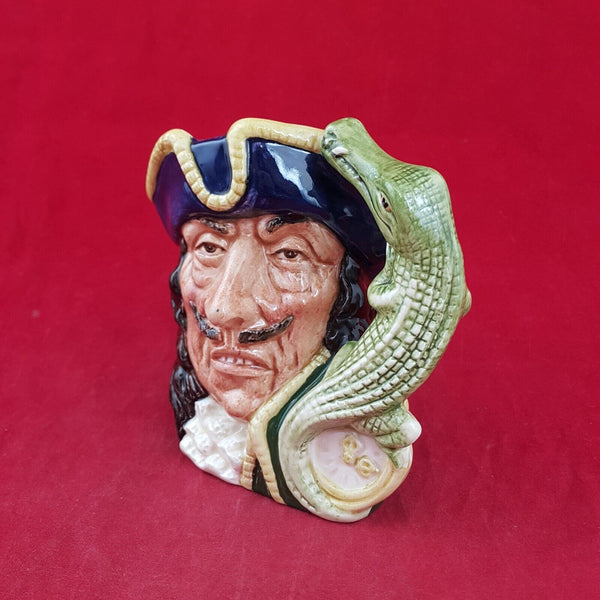 Royal Doulton Small Character Jug D6601 - Capt Hook Old - 7156 RD