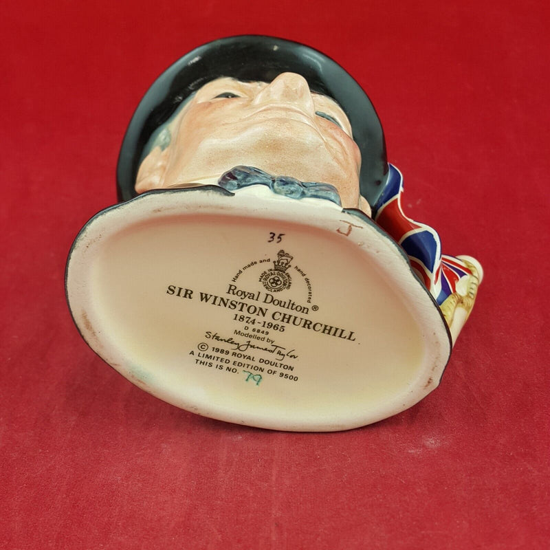 Royal Doulton Small Character Jug D6849 - Sir Winston Churchill - 7510 RD