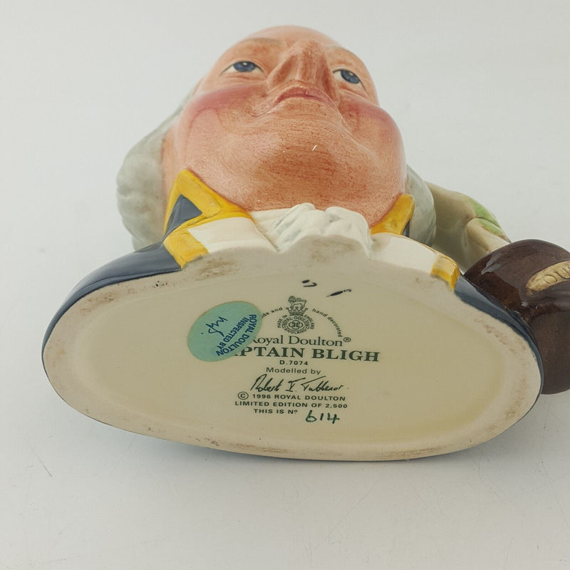 Royal Doulton Small Character Jug D7074 Capt Bligh - 7662 RD