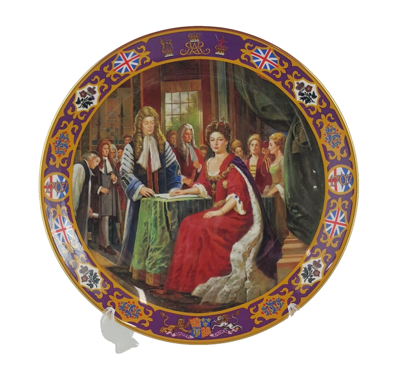 Royal Doulton PN162 Kings & Queens of The Realm Queen Anne Decorative Plate - 76