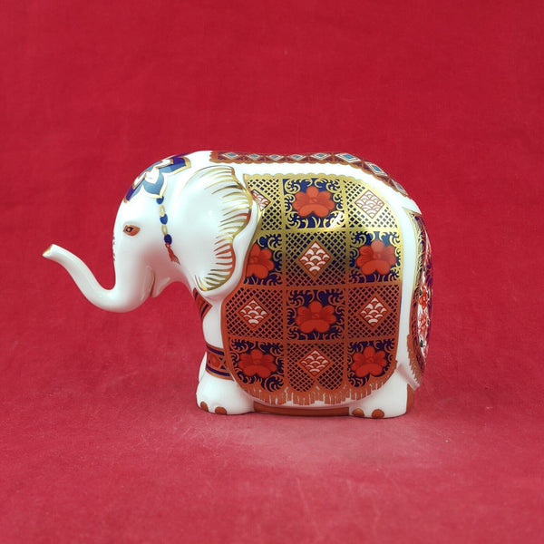 Royal Crown Derby Imari Pattern Small Elephant Gold Stopper - 8474 RCD