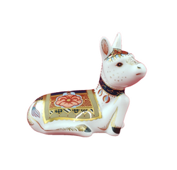 Royal Crown Derby Donkey Foal Gold Stopper - 8475 RCD