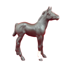 Beswick Model 2536 Black Beauty Foal in Black - BSK 5002