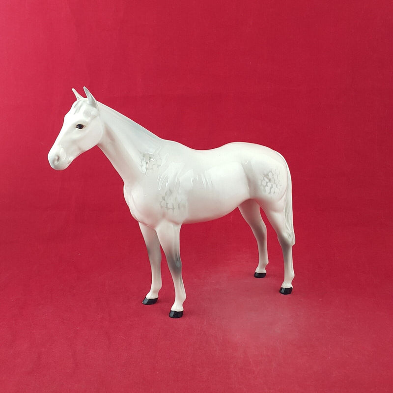 Beswick Horse Figurine 1557 Grey Imperial (Chipped) - 8682 BSK