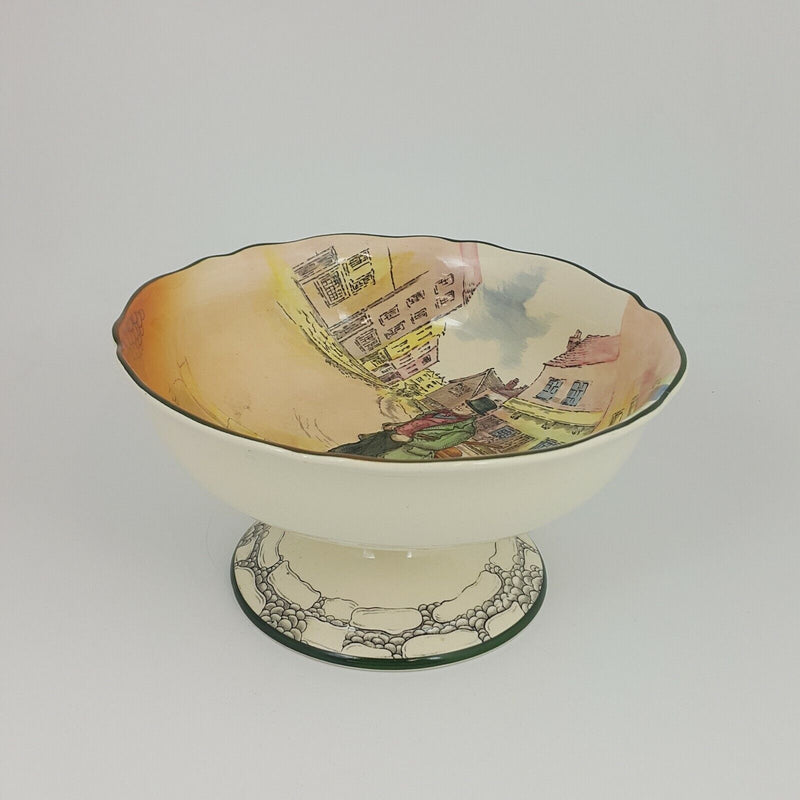 Royal Doulton Seriesware D6327 - Bill Sykes Pedestal Bowl - RD  5800