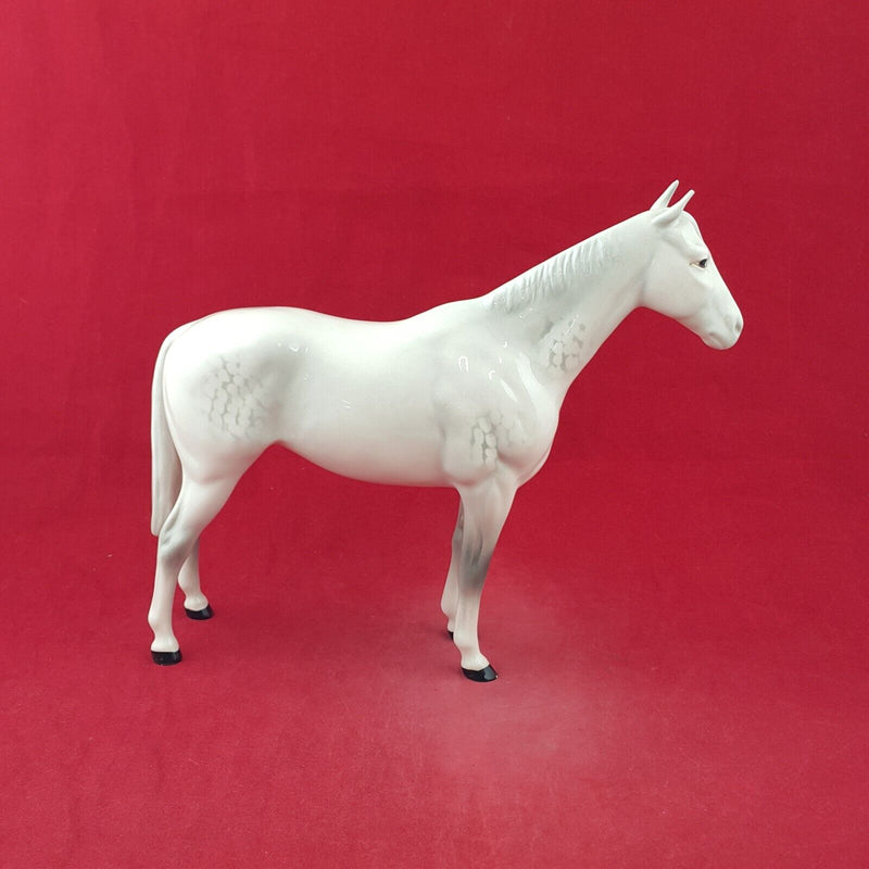 Beswick Horse Figurine 1557 Grey Imperial (Chipped) - 8682 BSK