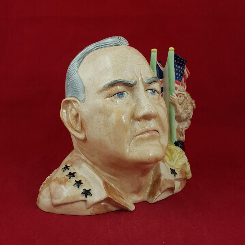 Kevin Francis Large Character Jug - General Norman Schwarzkopf - 6604 O/P