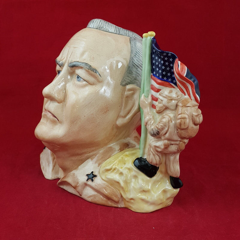 Kevin Francis Large Character Jug - General Norman Schwarzkopf - 6604 O/P