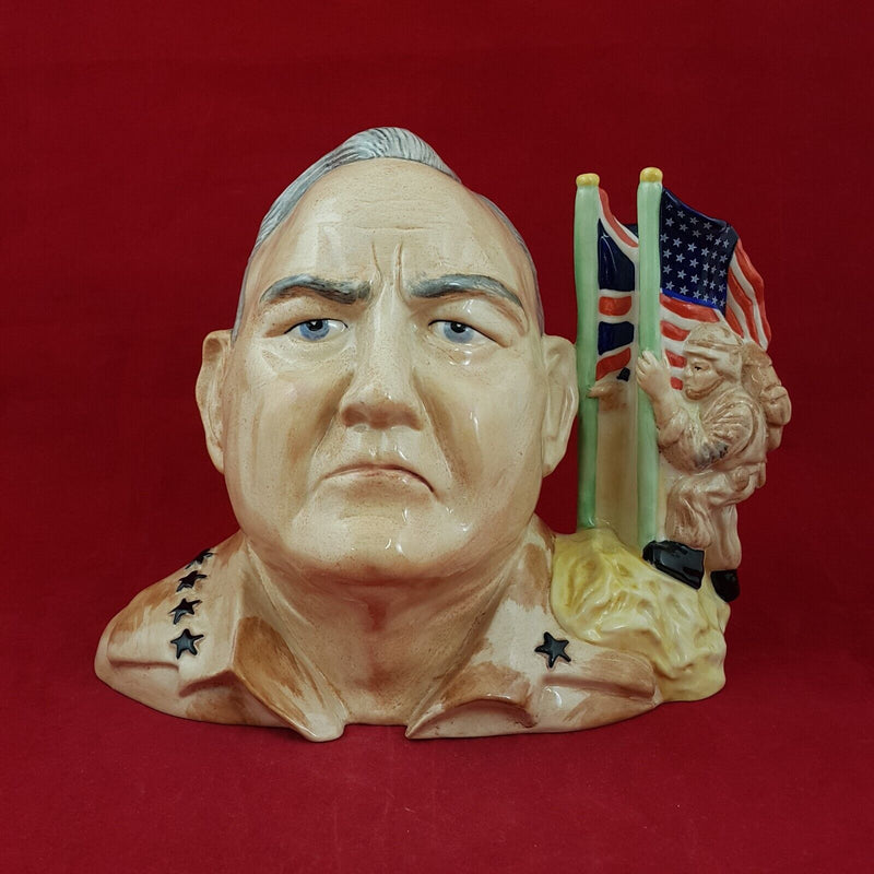 Kevin Francis Large Character Jug - General Norman Schwarzkopf - 6604 O/P