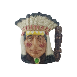 Royal Doulton Character Jug Large - North American Indian D6611 – 8105 RD