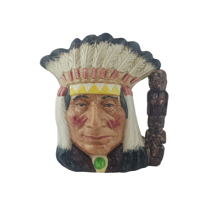 Royal Doulton Character Jug Large - North American Indian D6611 – 8105 RD