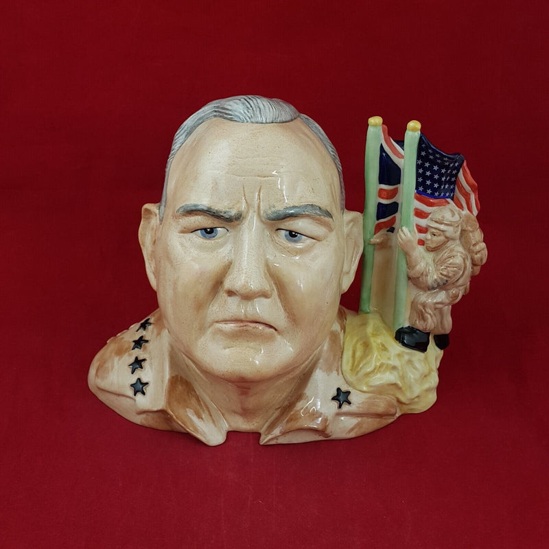 Kevin Francis Large Character Jug - General Norman Schwarzkopf - 6604 O/P