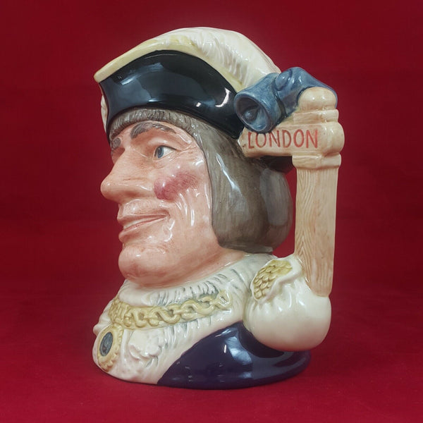 Royal Doulton Dick Whittington  Lord Mayor of London - Toby Jug - D6846 - RD