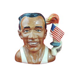 Royal Doulton Large Character Jug D7019 - Jesse Owens - RD 6592