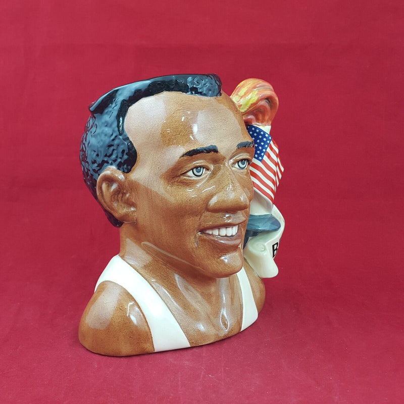 Royal Doulton Large Character Jug D7019 - Jesse Owens - RD 6592