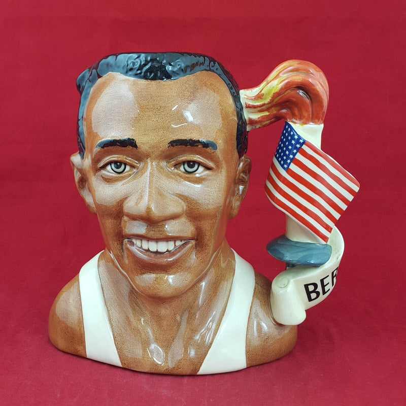 Royal Doulton Large Character Jug D7019 - Jesse Owens - RD 6592