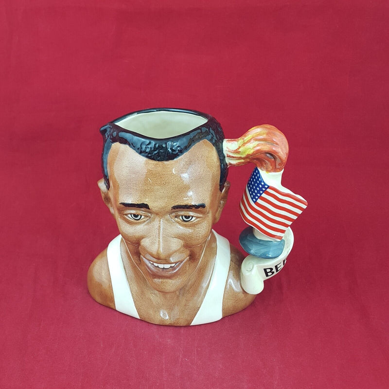 Royal Doulton Large Character Jug D7019 - Jesse Owens - RD 6592