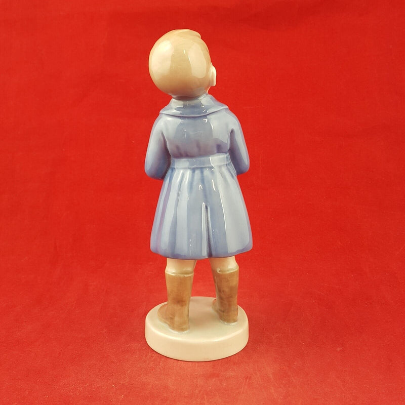 Royal Copenhagen Monthly Figurine 4526 Boy with Umbrella April - 7537 RCH