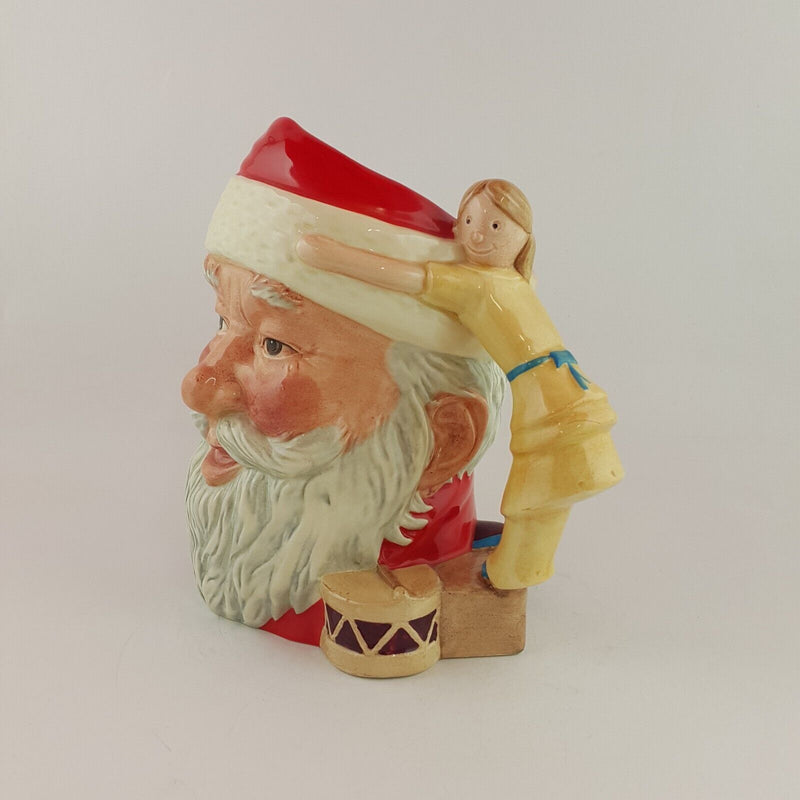 Royal Doulton Large Character Jug D6668 - Santa Claus Doll on Drum - RD 6615