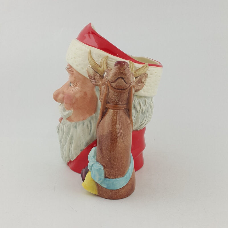 Royal Doulton Large Character Jug D6675 Santa Claus Reindeer - RD 8013