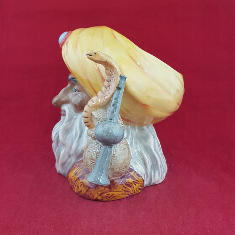 Royal Doulton Large Character jug D6912 - Snake Charmer with CoA - 7353 RD