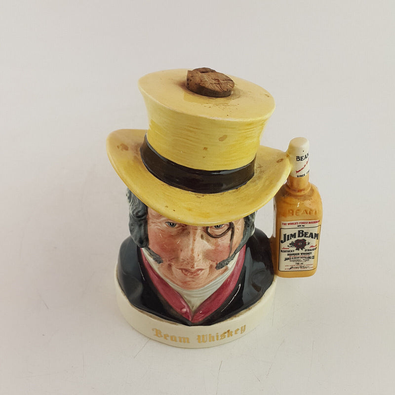 Royal Doulton Whiskey Toby Jug - Jim Beam - Old Mr. Turveydrop - RD 3464