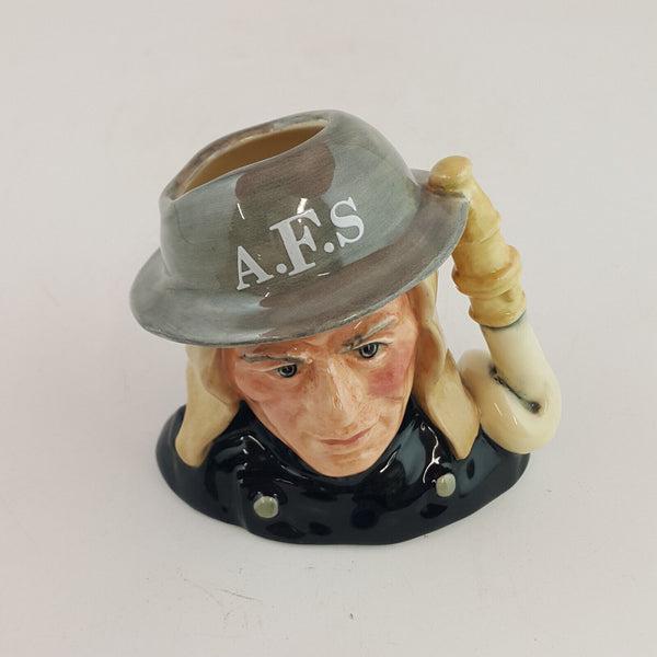 Royal Doulton Character Jug Small - Auxiliary Fireman D6887 – RD 1278