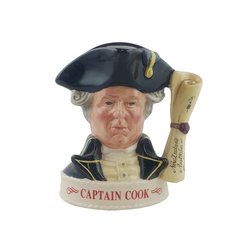 Royal Doulton Whiskey Container - Captain Cook | Jim Beam (empty) - RD 3695