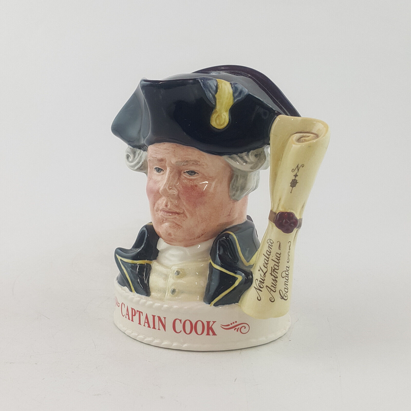 Royal Doulton Whiskey Container - Captain Cook | Jim Beam (empty) - RD 3695