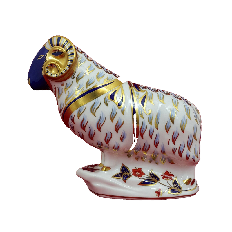 Royal Crown Derby Ram - with Gold Stopper