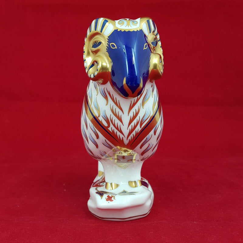 Royal Crown Derby Ram - with Gold Stopper