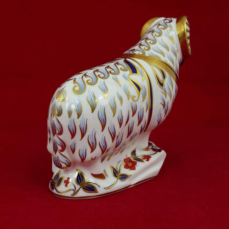 Royal Crown Derby Ram - with Gold Stopper