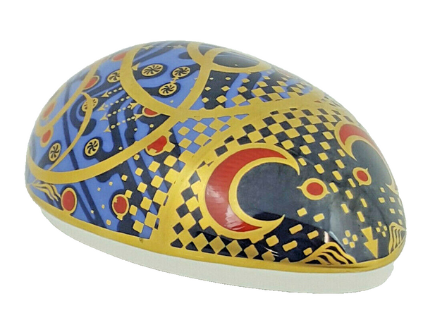 Royal Crown Derby Computer Mouse Paperweight - Gold Stopper