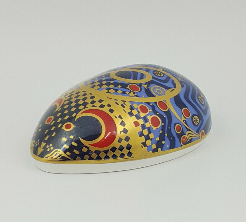 Royal Crown Derby Computer Mouse Paperweight - Gold Stopper