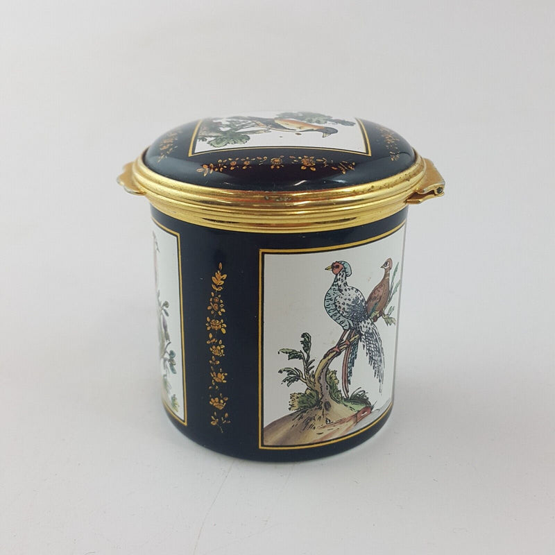 Halcyon Days Enamels - Fenton House Samuel Dixon / Birds Trinket Box - OP 2568