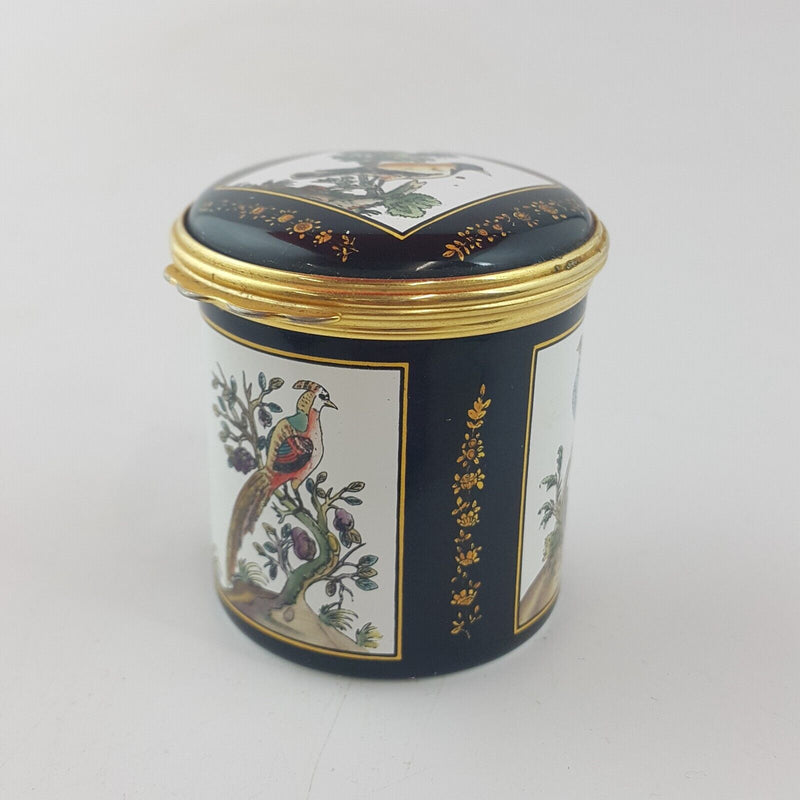 Halcyon Days Enamels - Fenton House Samuel Dixon / Birds Trinket Box - OP 2568