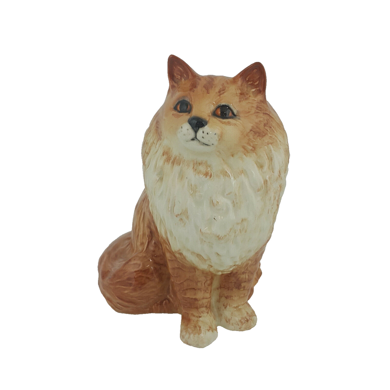 Beswick - Persian Cat Sitting 1880 Ginger Gloss - 582 BSK