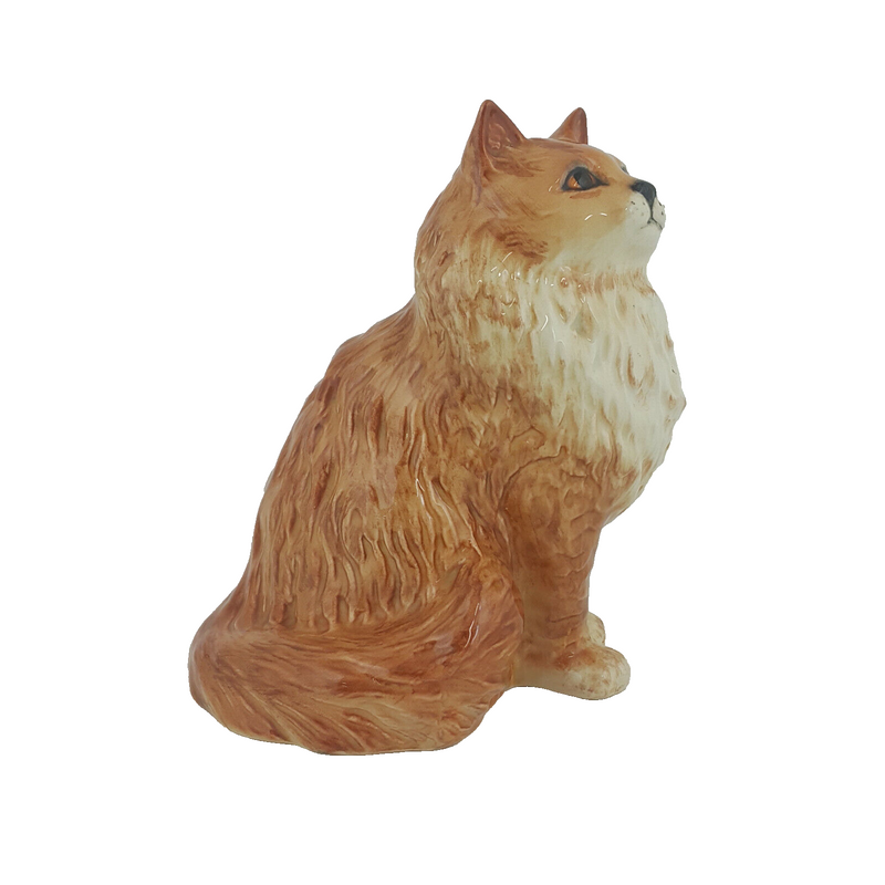 Beswick - Persian Cat Sitting 1880 Ginger Gloss - 582 BSK