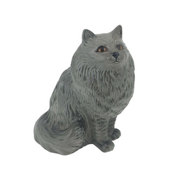 Beswick - Persian Cat Sitting 1880 Swiss Roll Grey Gloss - 580 BSK