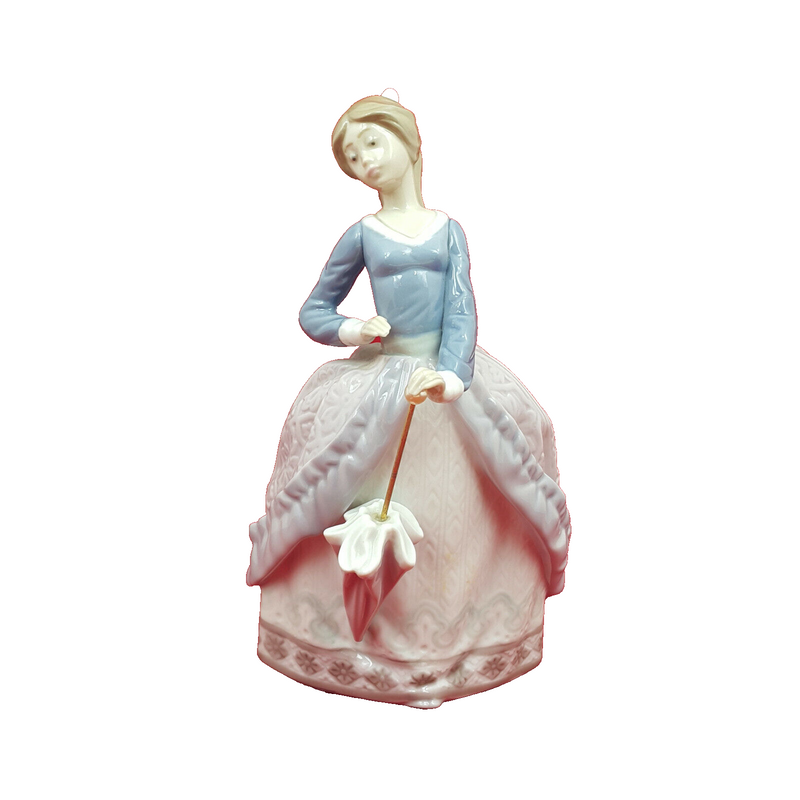 Lladro 5212 Lady with Parasol - Evita