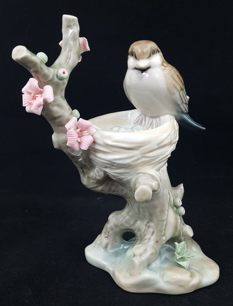 Lladro Figurine Bird In A Nest Model 1299 - Damaged