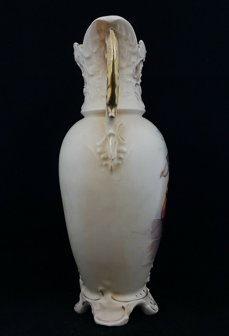 Royal Dux Vase Hand Painted Lady - Marks