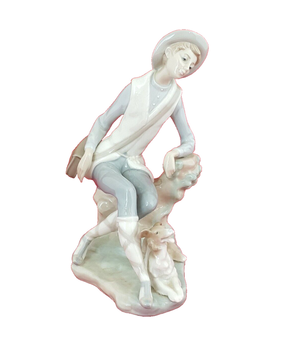 Lladro Figurine 4659 - Shepherd Boy With Dog - 5951 L/N