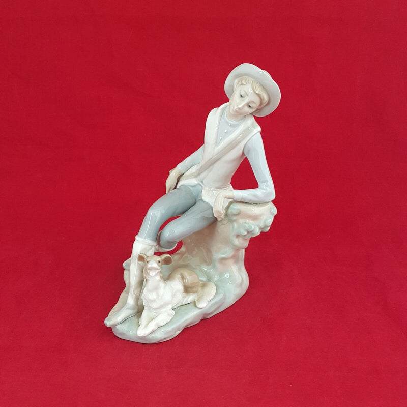 Lladro Figurine 4659 - Shepherd Boy With Dog - 5951 L/N