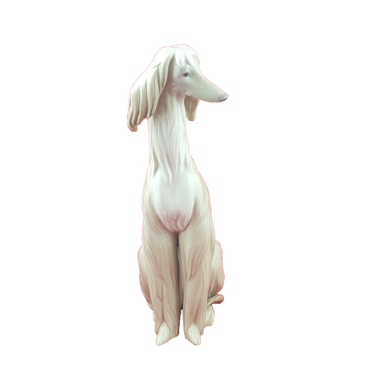 Lladro Nao Figurine 1069 Grey Afghan Hound - 9006 L/N