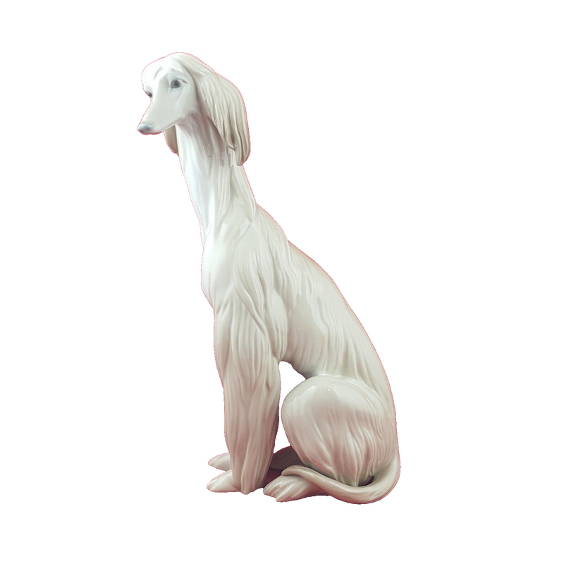 Lladro Nao Figurine 1069 Grey Afghan Hound - 9006 L/N